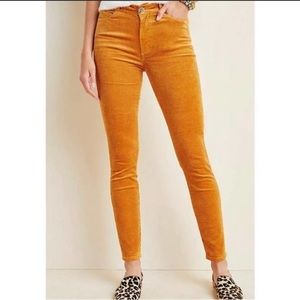 PAIGE Hoxton Ankle Corduroy Gold Pants
High Rise Size 26 Marigold Skinny Jeans
